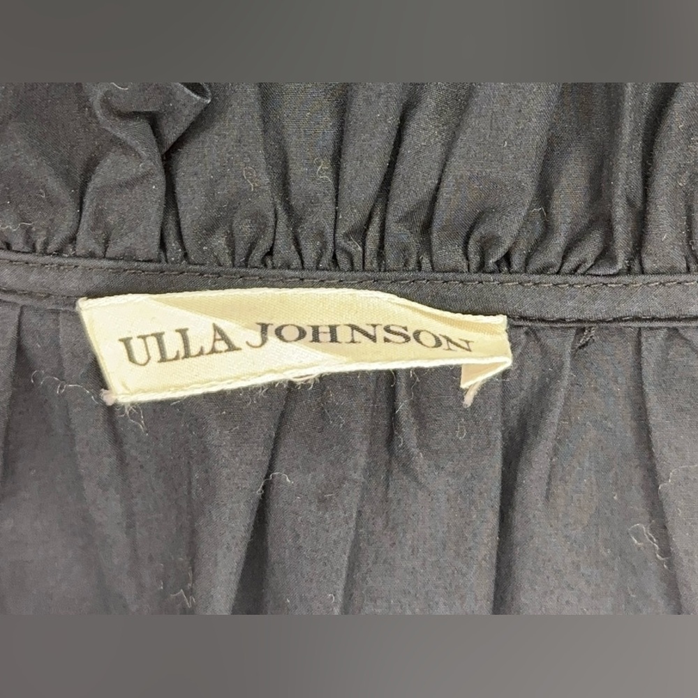 Ulla Johnson Size 8 Puffy Sleeve Tie Elegant Black Women's Dress - Picture 13 of 14